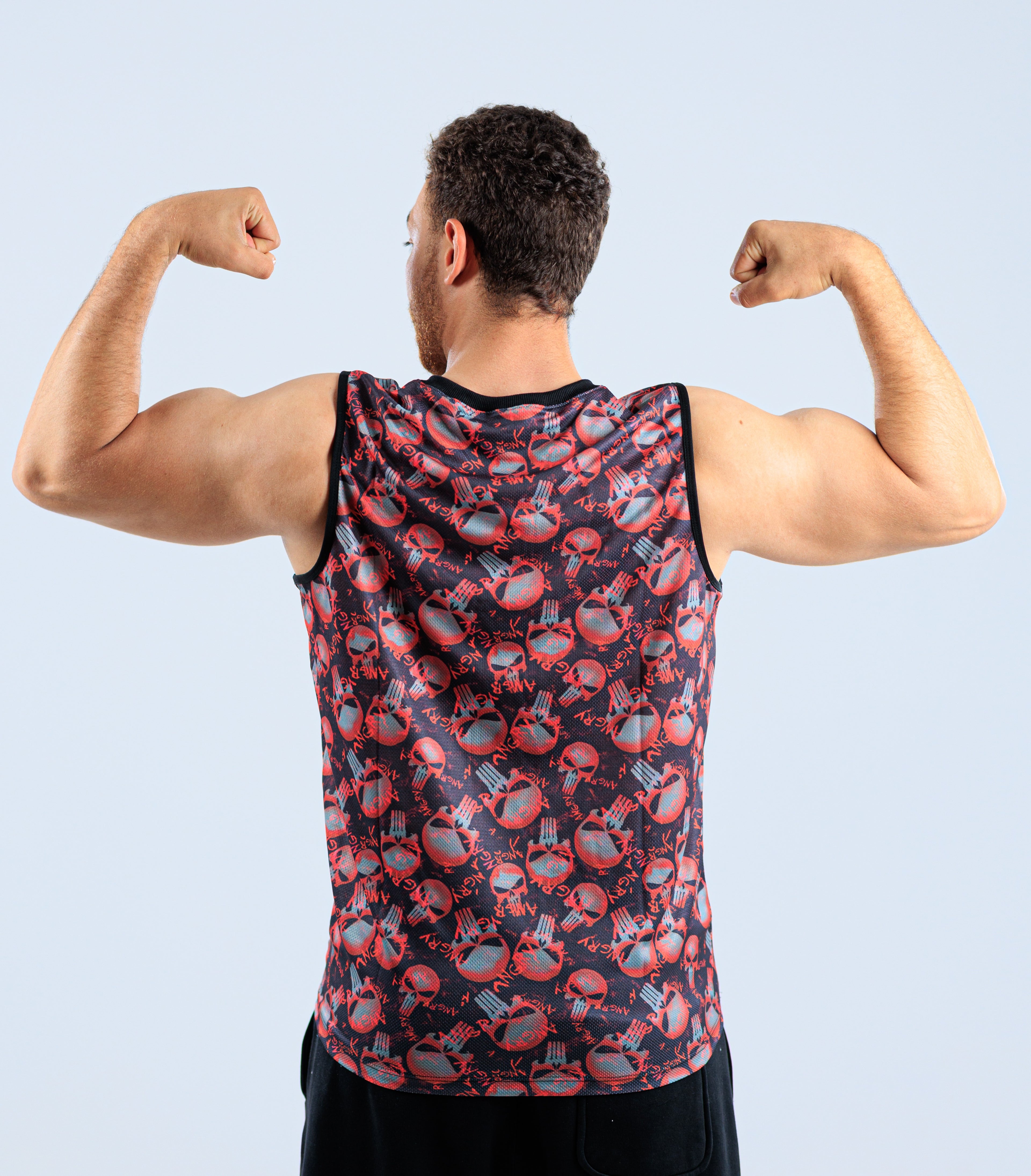 OVER SIZED TANK TOP - PRINTED/10 DK-105