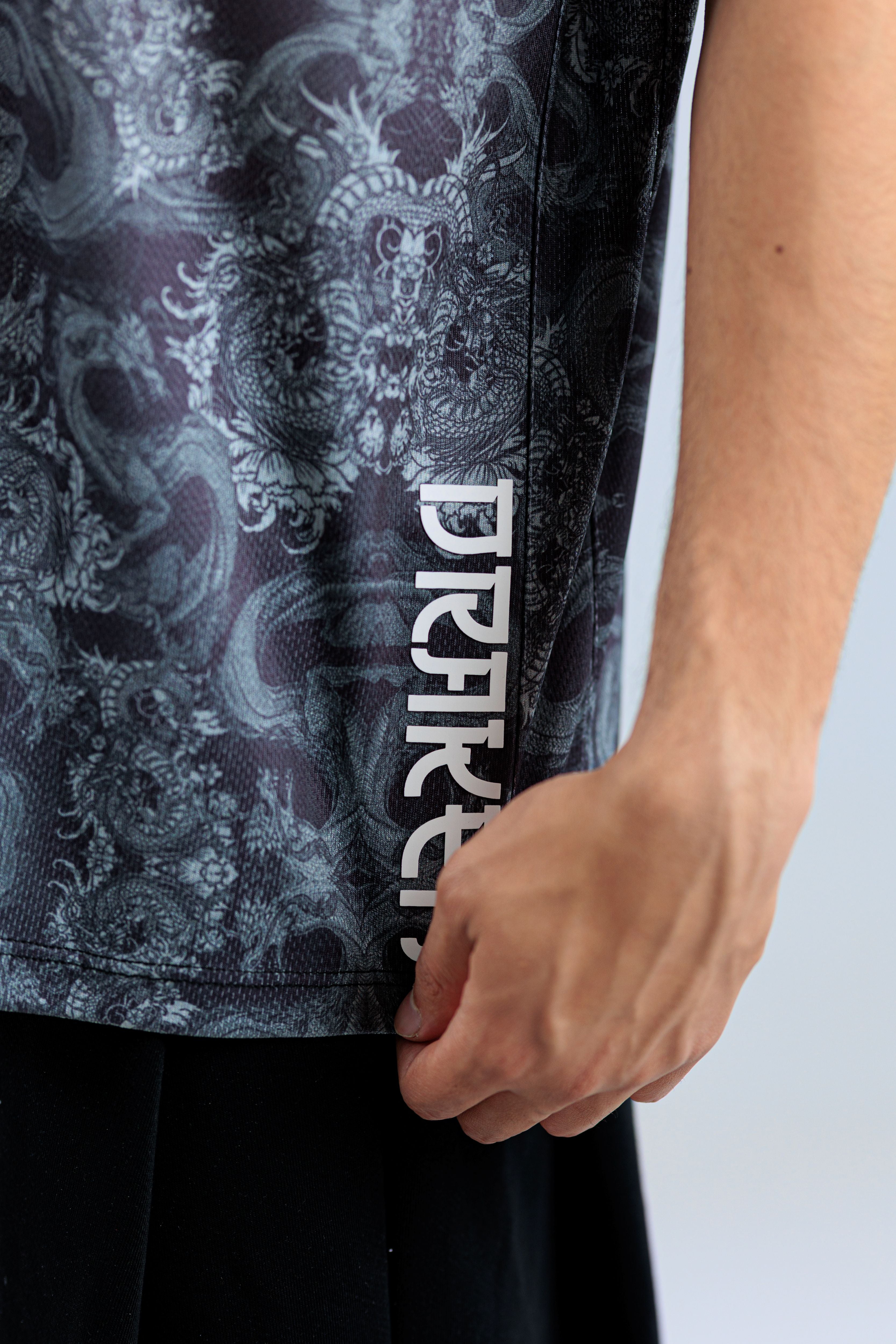 OVER SIZED TANK TOP - PRINTED/8 DK-105