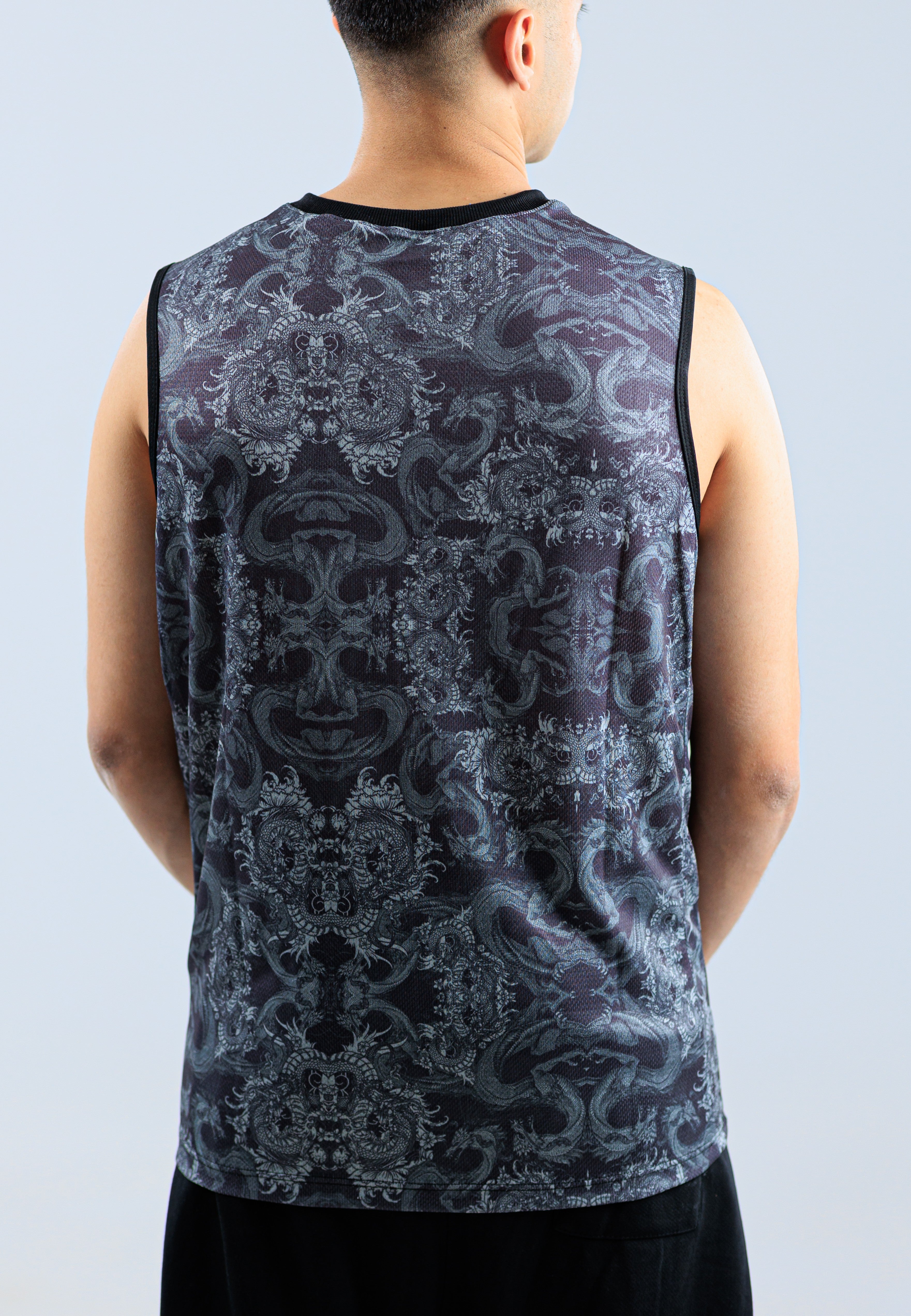 OVER SIZED TANK TOP - PRINTED/8 DK-105