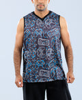 OVER SIZED TANK TOP -PRINTED/8 DK-105