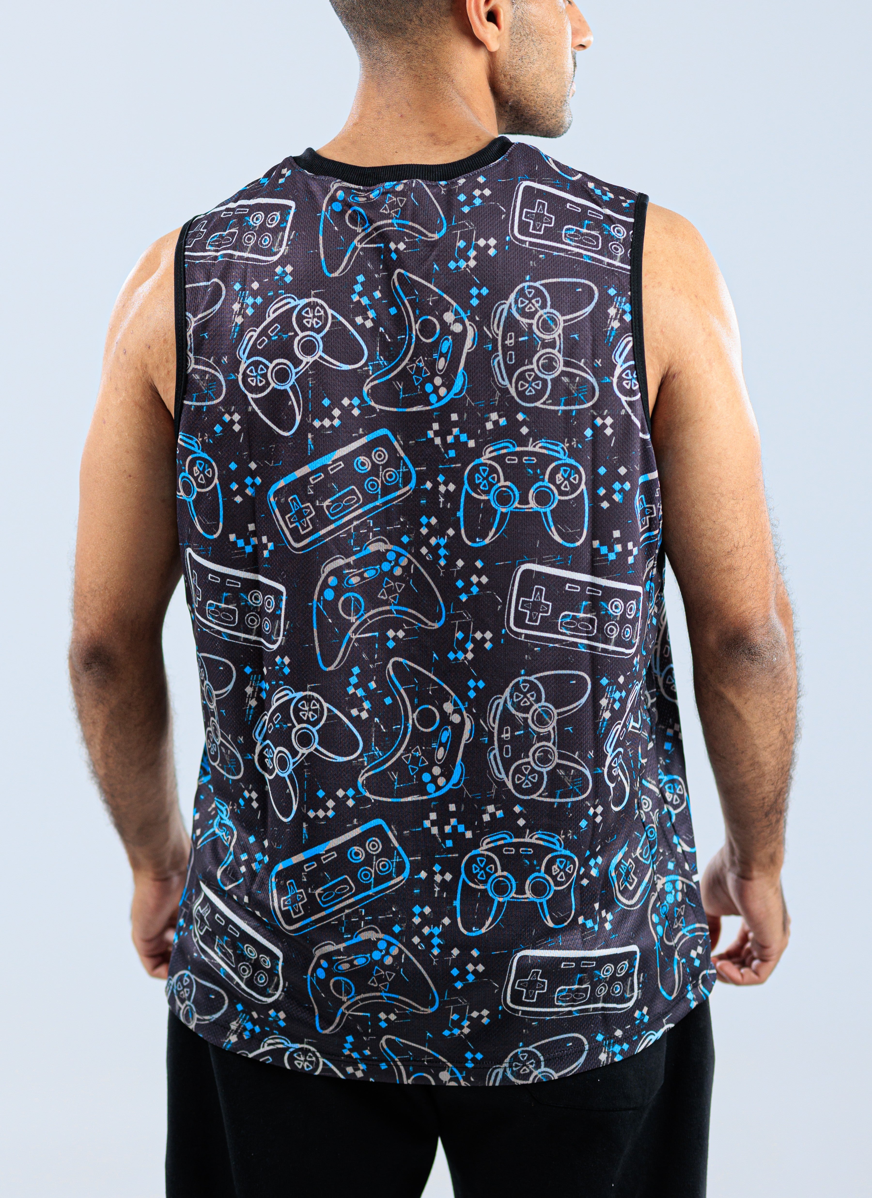 OVER SIZED TANK TOP -PRINTED/8 DK-105